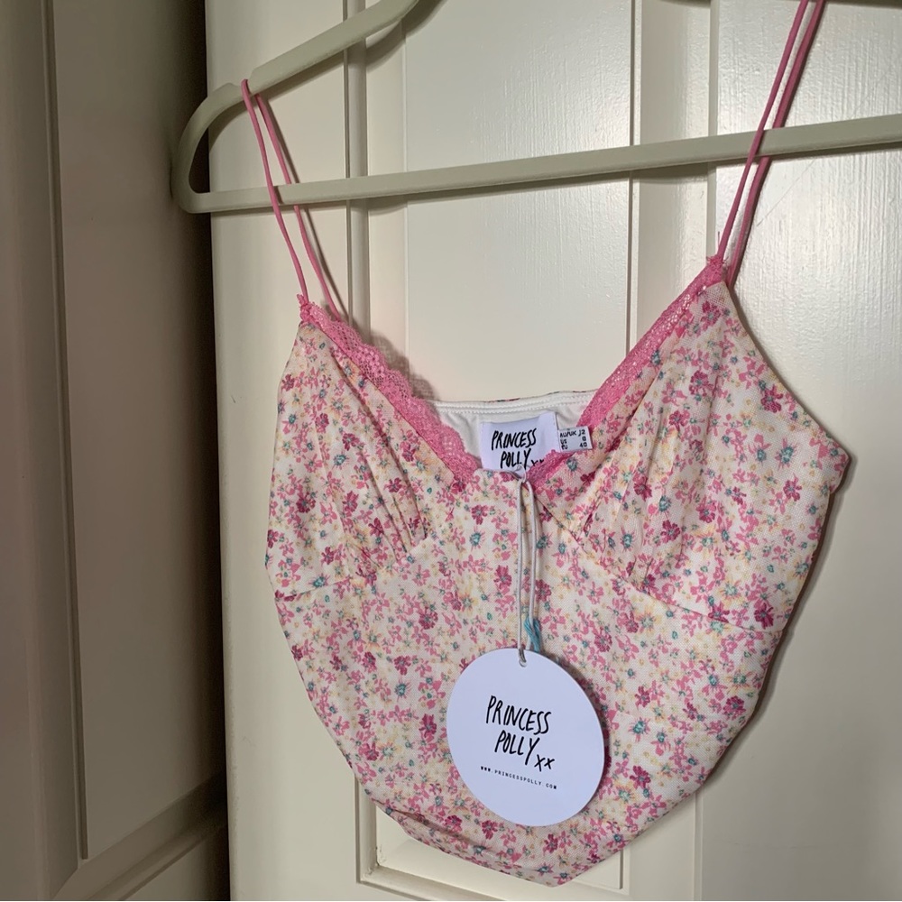 NWT princess polly floral tank top size 8
